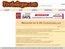 Tablet Screenshot of footballogue.com